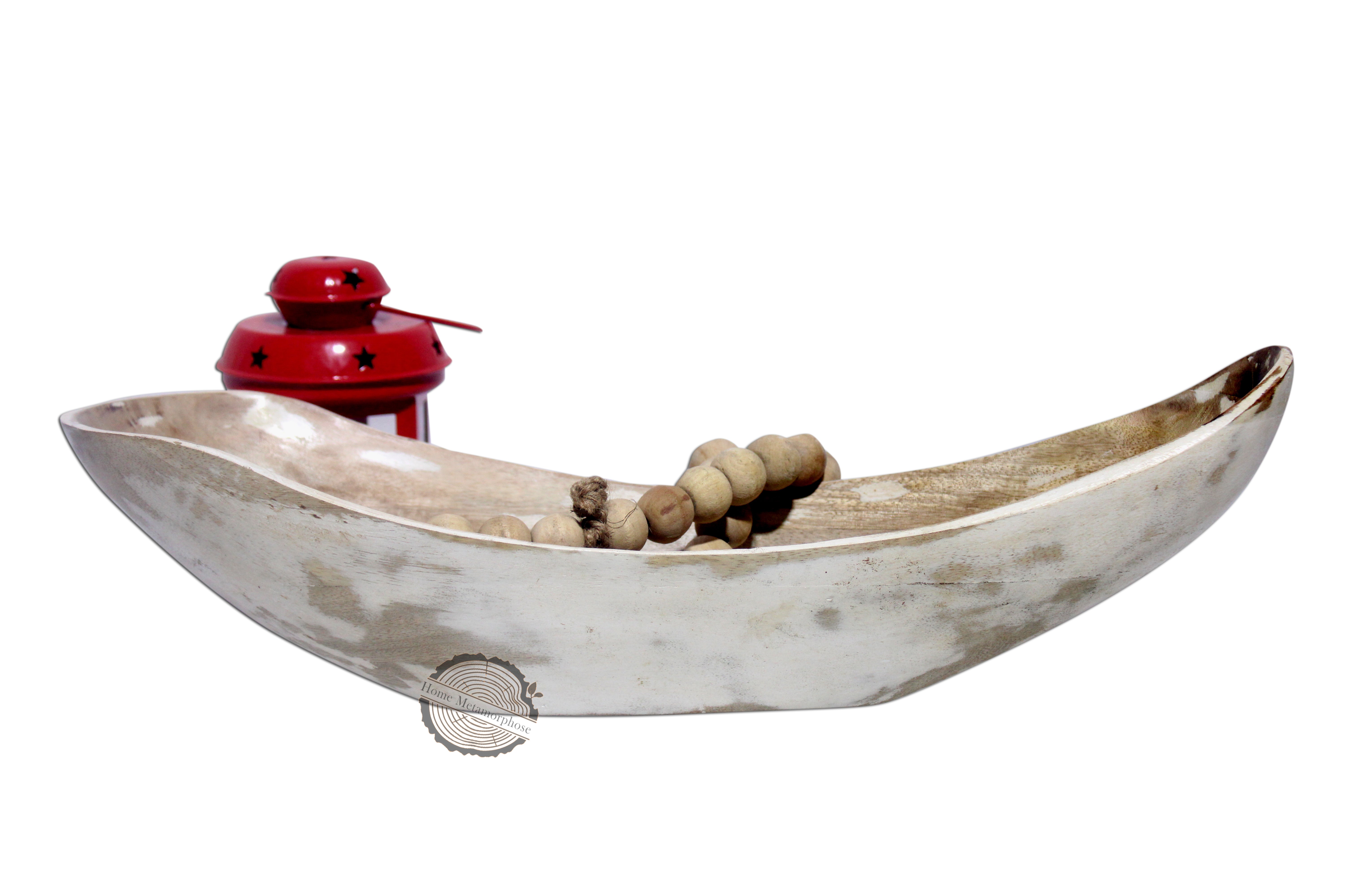 Wooden Dough Bowl Mango Wood Rustic Dough Bowl - Handmade Decorative Bowls For Home Decor, Bathroom, Kitchen Counter, & More - Large Wood Dough Bowl For Decor, Cosmetics, And Keys